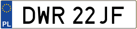 Truck License Plate